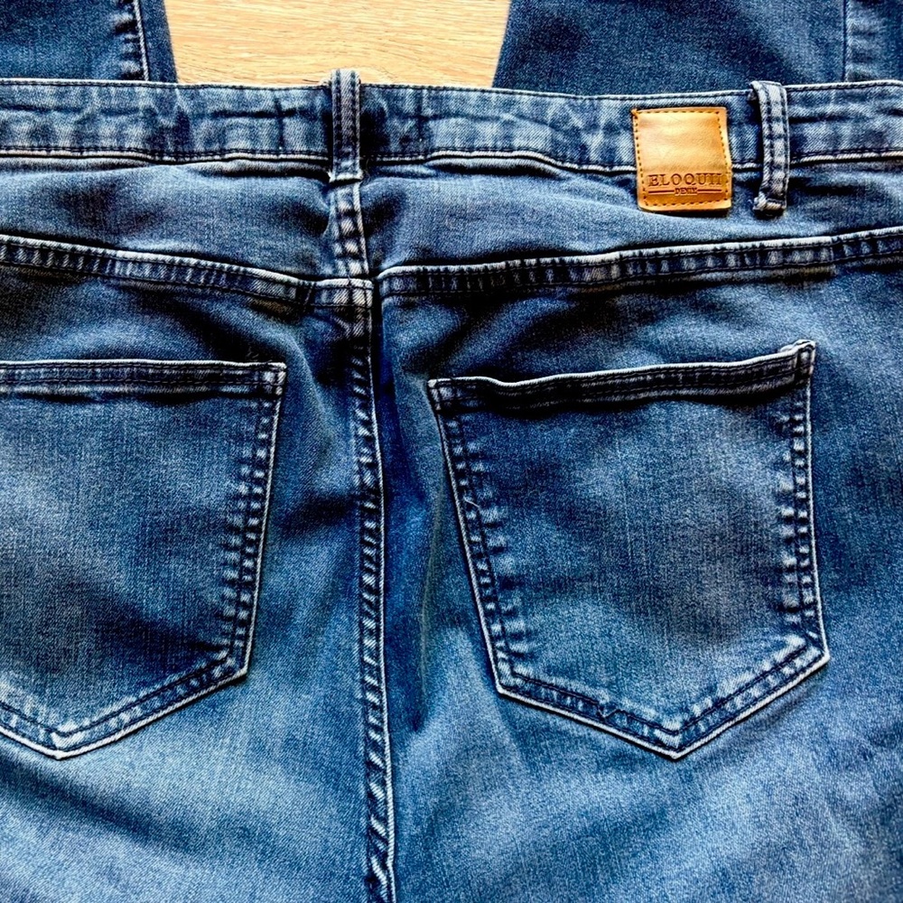 Eloquii Olivia Sculpting Skinny Jean High Waist Dark Wash Stretch Denim 20 - Picture 6 of 14